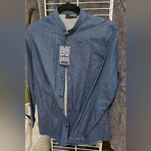 Murano Denim Blue Slim Fit Shirt